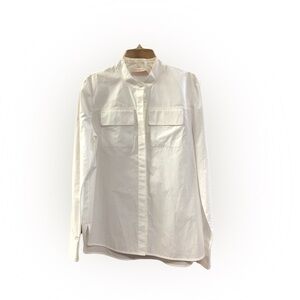 Tory Burch Classic White Button Down Shirt
